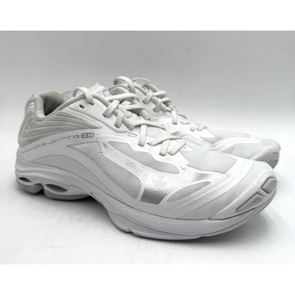 Mizuno WAVE LIGHTNING Z6 Women's USED Volleyball Shoe White US Size 9 Medium - Picture 1 of 10